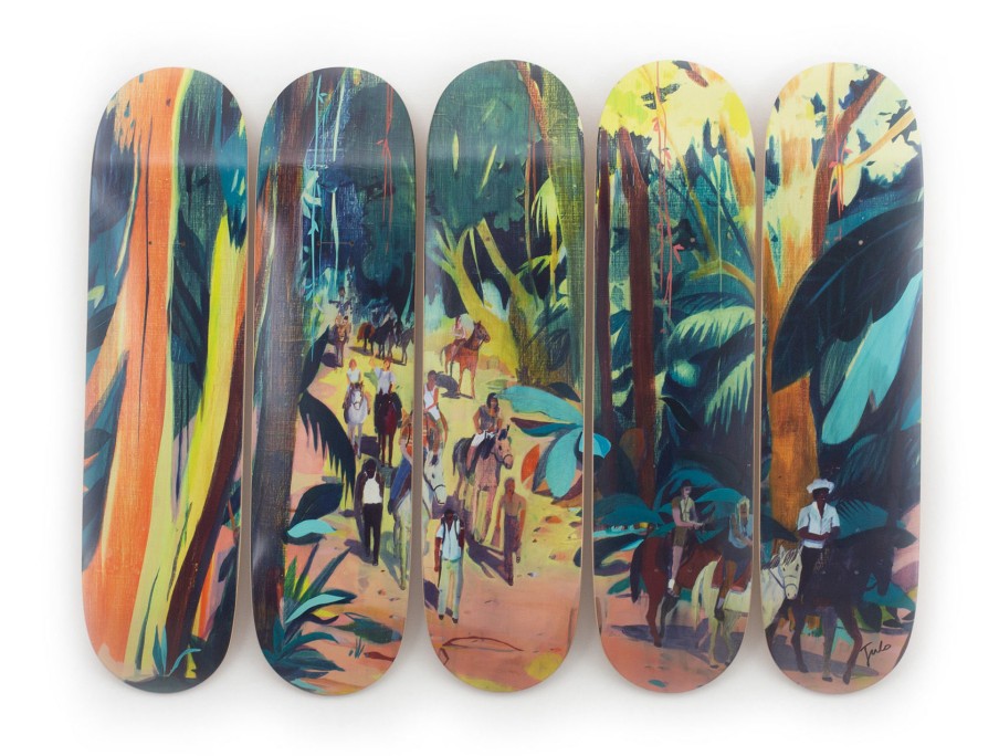 Jules-De-Balincourt-Skateboards jules-de-balincourt-skateboards | Expats Ticos And Gringos, Hand-Signed - Jules De Balincourt X The Skateroom