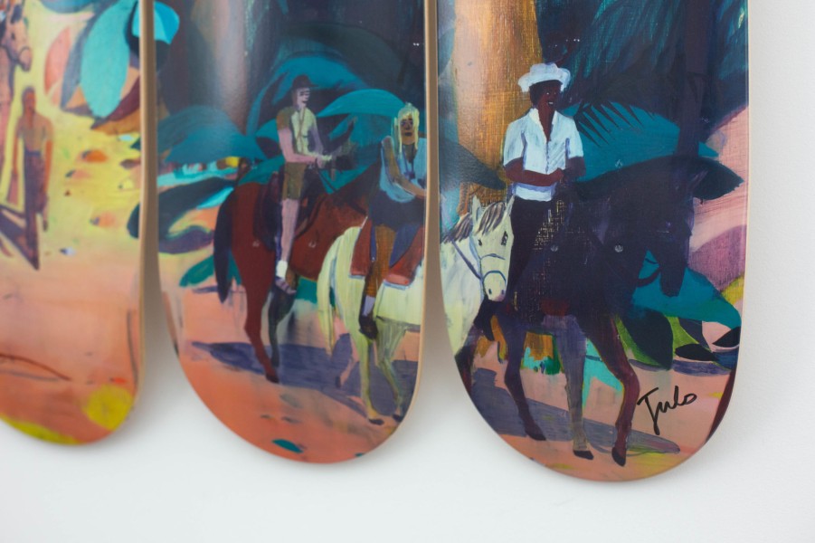 Jules-De-Balincourt-Skateboards jules-de-balincourt-skateboards | Expats Ticos And Gringos, Hand-Signed - Jules De Balincourt X The Skateroom