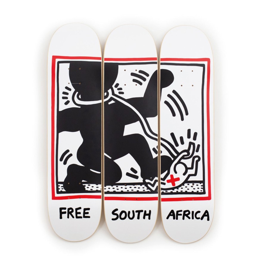 Keith-Haring-Skateboards keith-haring-skateboards | Keith Haring - Free South Africa Art Wall X The Skateroom