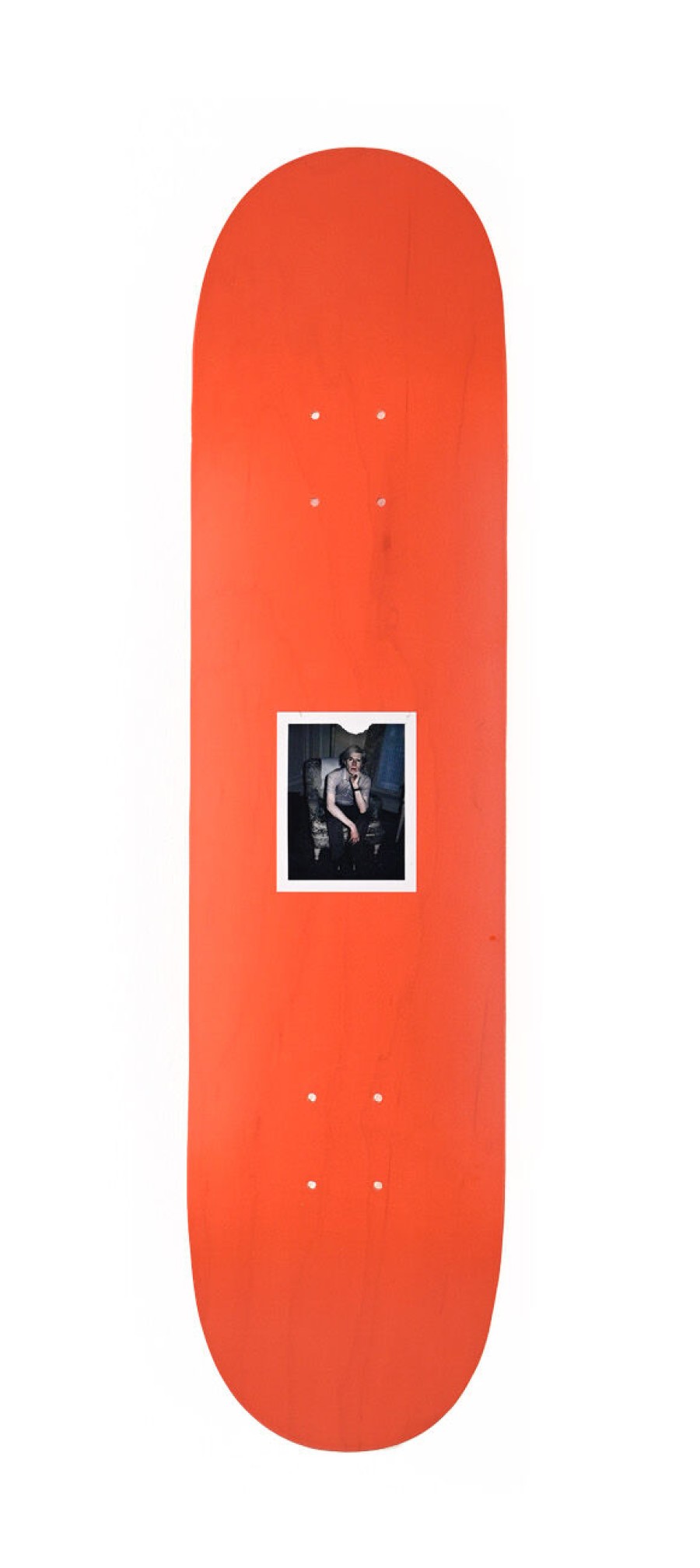 Andy-Warhol-Skateboards andy-warhol-skateboards | Andy Warhol Self-Portraits (Orange -12) X The Skateroom