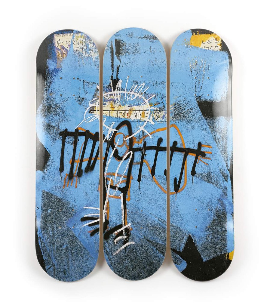 Jean-Michel-Basquiat-Skateboards jean-michel-basquiat-skateboards | Untitled (Angel), 1982 Triptych - Jean-Michel Basquiat The Skateroom