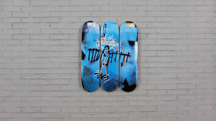 Jean-Michel-Basquiat-Skateboards jean-michel-basquiat-skateboards | Untitled (Angel), 1982 Triptych - Jean-Michel Basquiat The Skateroom