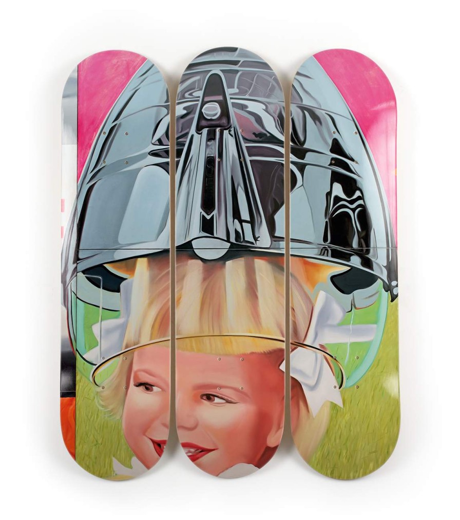 James-Rosenquist-Skateboards james-rosenquist-skateboards | F-111 Triptych A (Girl) Artwork The Skateroom