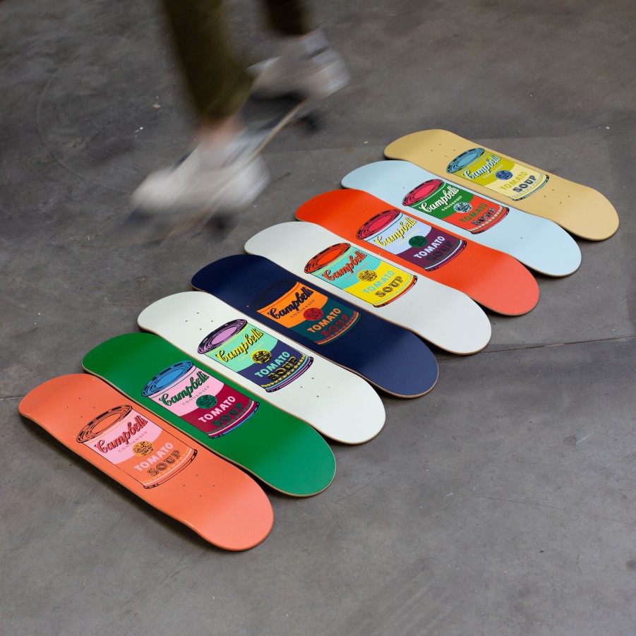 Andy-Warhol-Skateboards andy-warhol-skateboards | The Skateroom X Andy Warhol - Colored Campbell'S Soup Can - Yellow