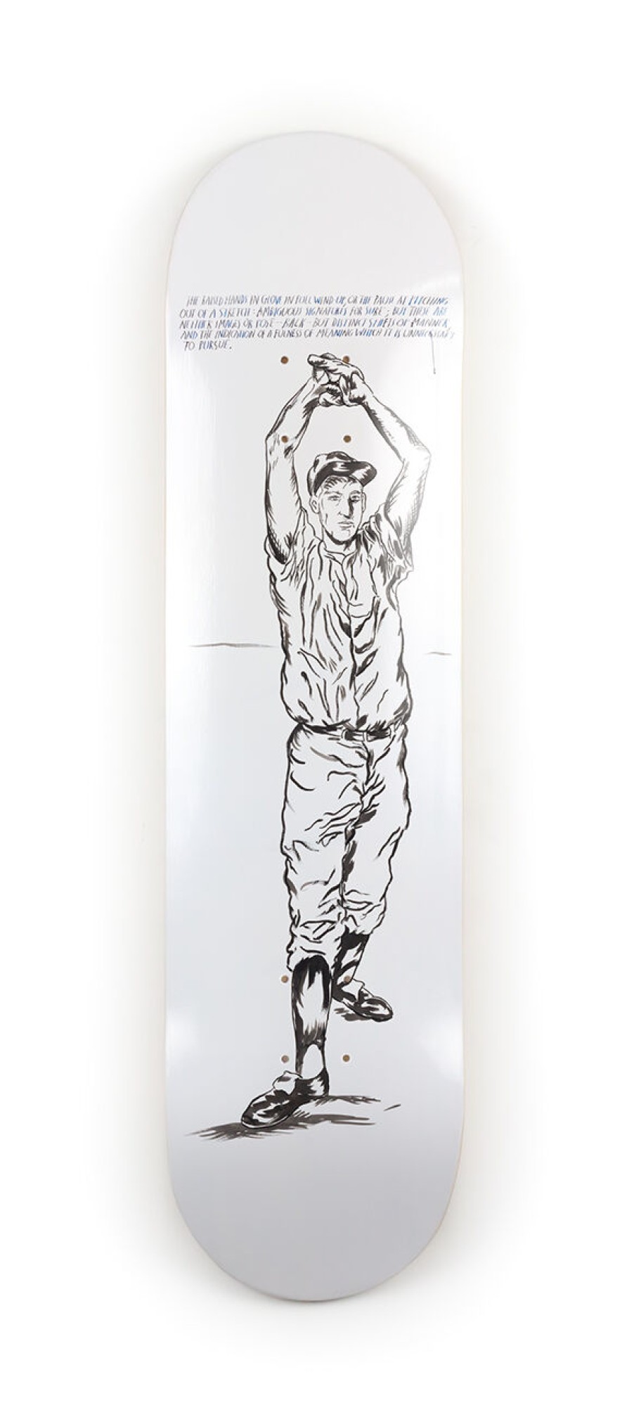 Raymond-Pettibon-Skateboards raymond-pettibon-skateboards | No Title (The Raised Hands...), 2013 - Raymond Pettibon X The Skateroom