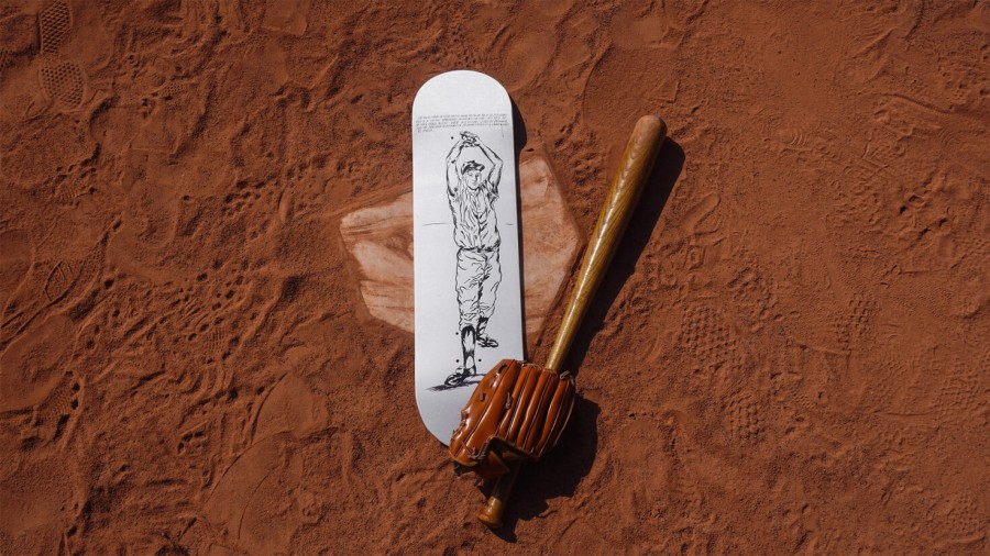 Raymond-Pettibon-Skateboards raymond-pettibon-skateboards | No Title (The Raised Hands...), 2013 - Raymond Pettibon X The Skateroom