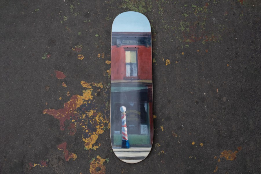 Edward-Hopper-Skateboards edward-hopper-skateboards | Edward Hopper - Early Sunday Morning X The Skateroom