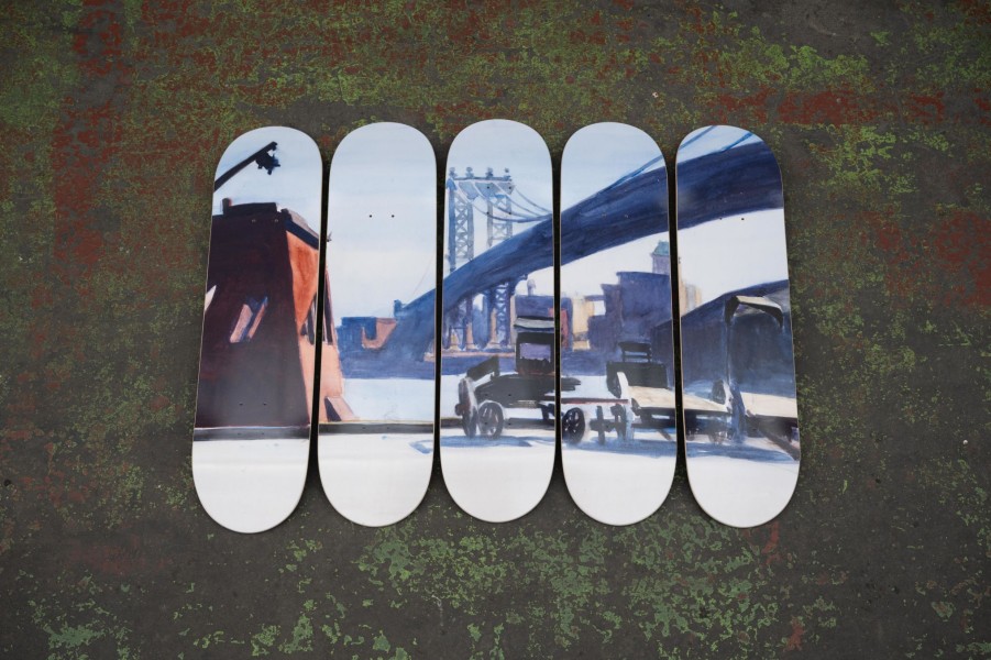 Edward-Hopper-Skateboards edward-hopper-skateboards | Edward Hopper - Manhattan Bridge X The Skateroom