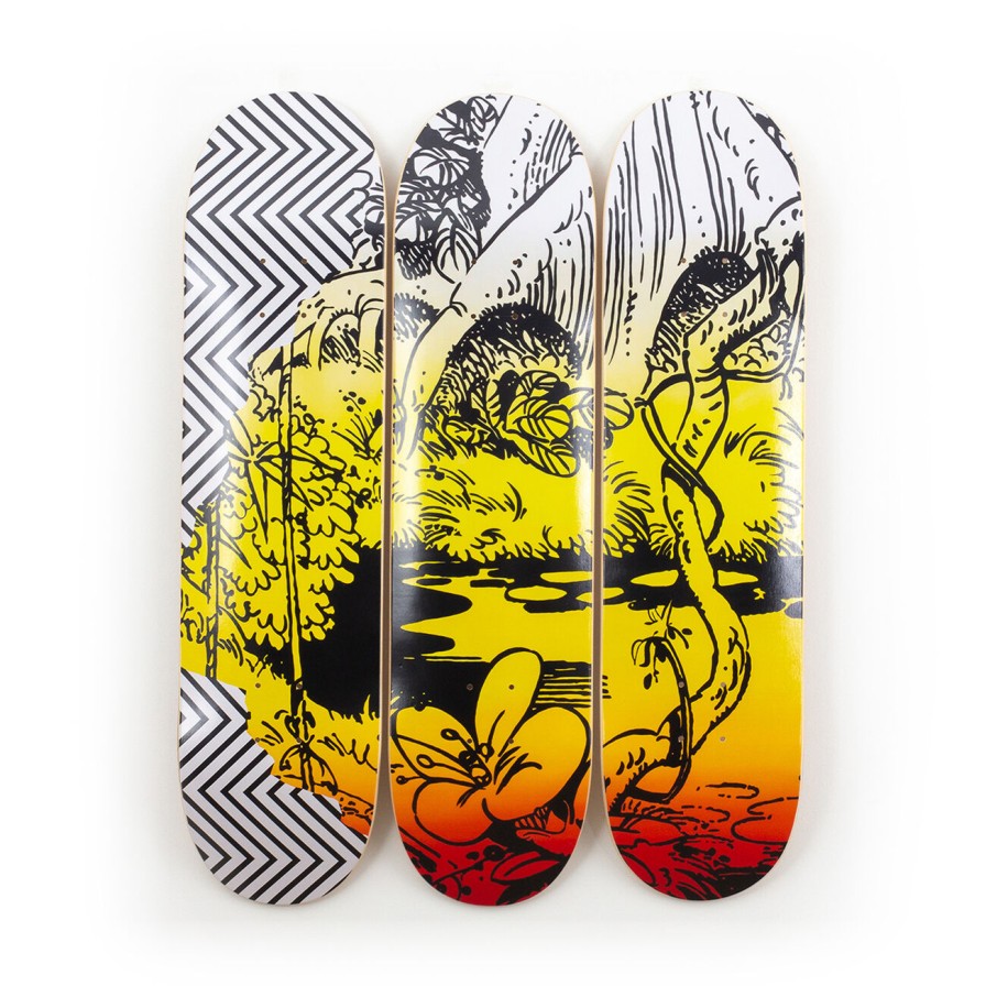 Claudia-Comte-Skateboards claudia-comte-skateboards | Jaguar Parade (Zigzag/Jungle Series), Hand-Signed - Claudia Comte X The Skateroom