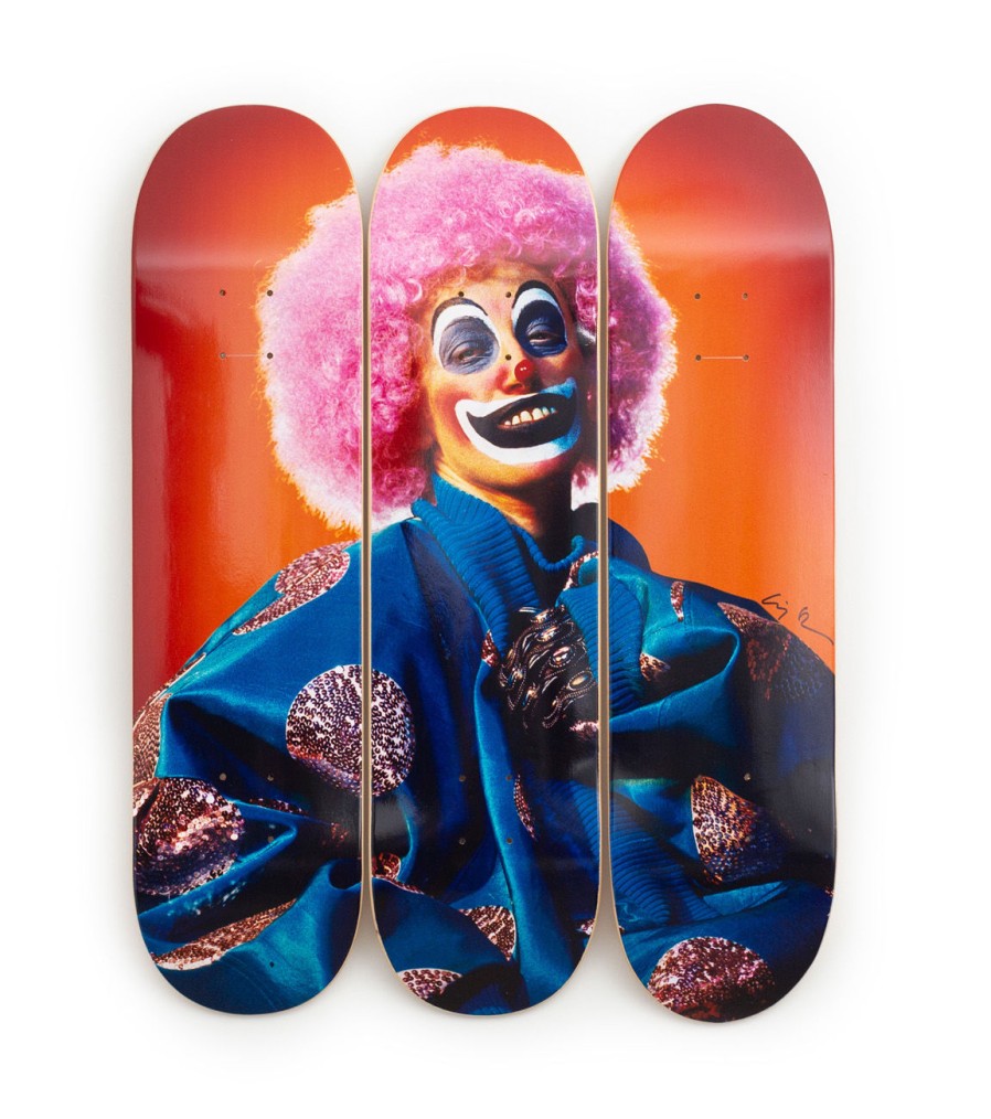 Cindy-Sherman-Skateboards cindy-sherman-skateboards | Untitled #414 (Clown), Hand-Signed, 2003 - Cindy Sherman - The Skateroom