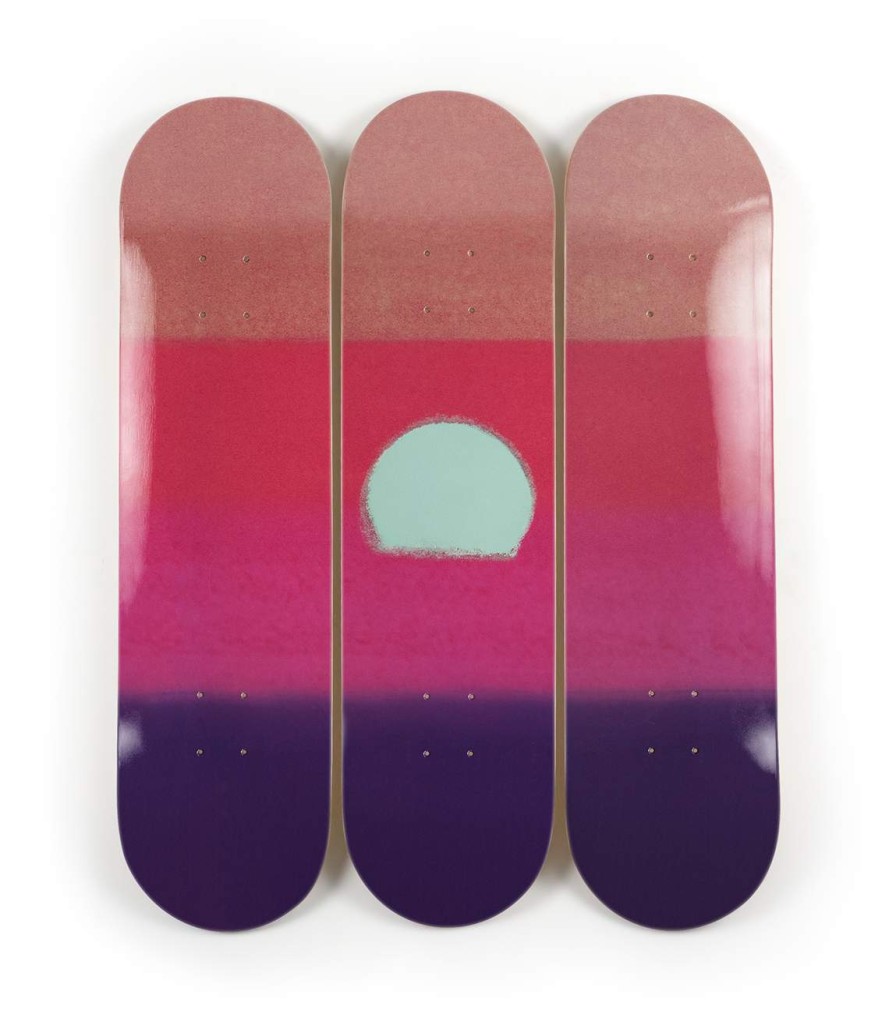 Andy-Warhol-Skateboards andy-warhol-skateboards | Sunset - Purple Triptych - Andy Warhol X The Skateroom