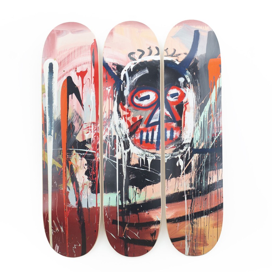 Jean-Michel-Basquiat-Skateboards jean-michel-basquiat-skateboards | Untitled Devil, 1982 - Jean Michel Basquiat The Skateroom