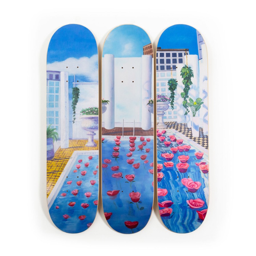 Mak2-Skateboards mak2-skateboards | Home Sweet Home: Rose Pool Skateboard - Mak2 X The Skateroom