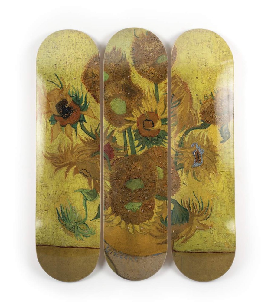 Vincent-Van-Gogh-Skateboards vincent-van-gogh-skateboards | Sunflowers Triptych The Skateroom X Van Gogh Museum