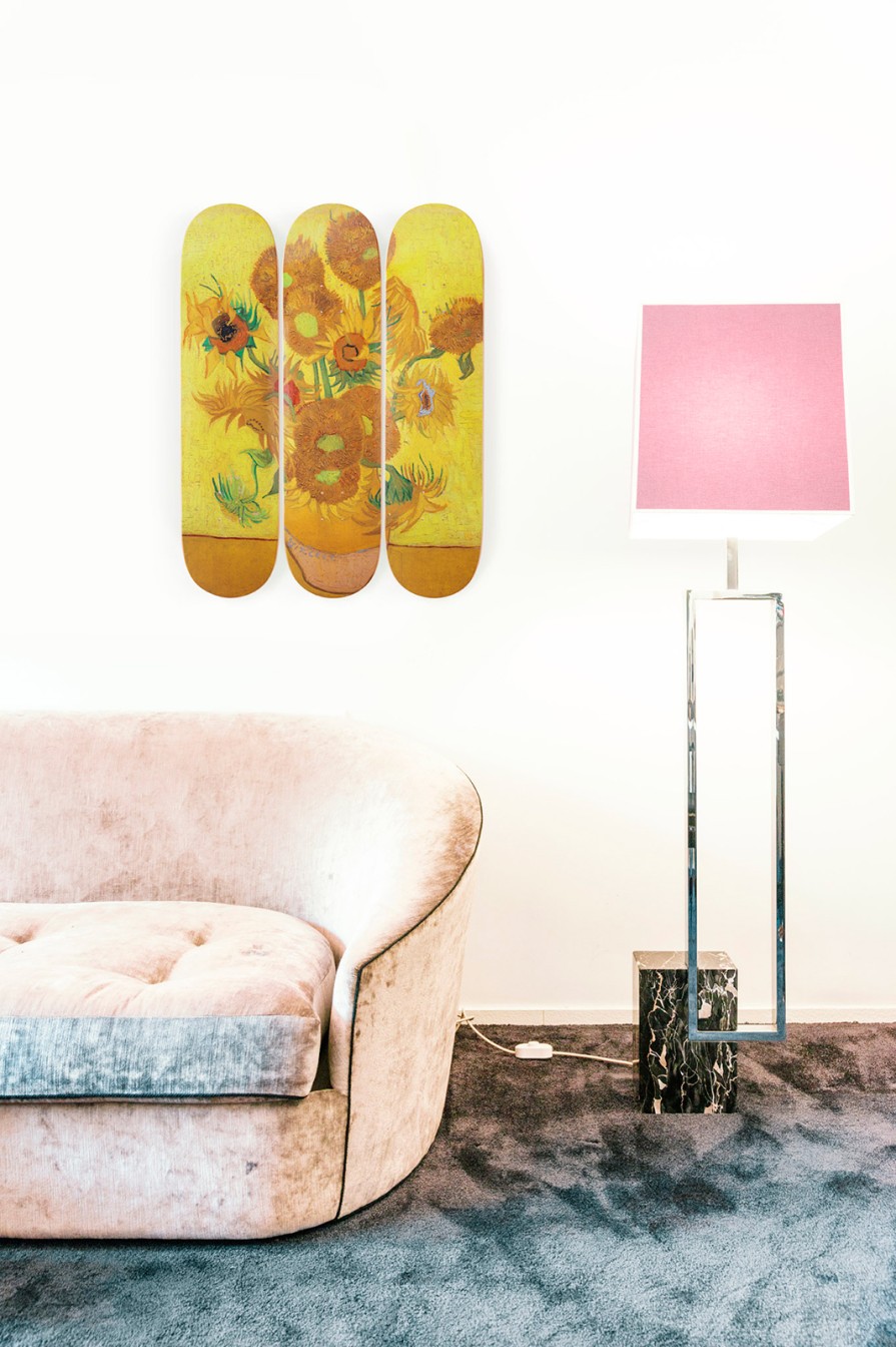 Vincent-Van-Gogh-Skateboards vincent-van-gogh-skateboards | Sunflowers Triptych The Skateroom X Van Gogh Museum