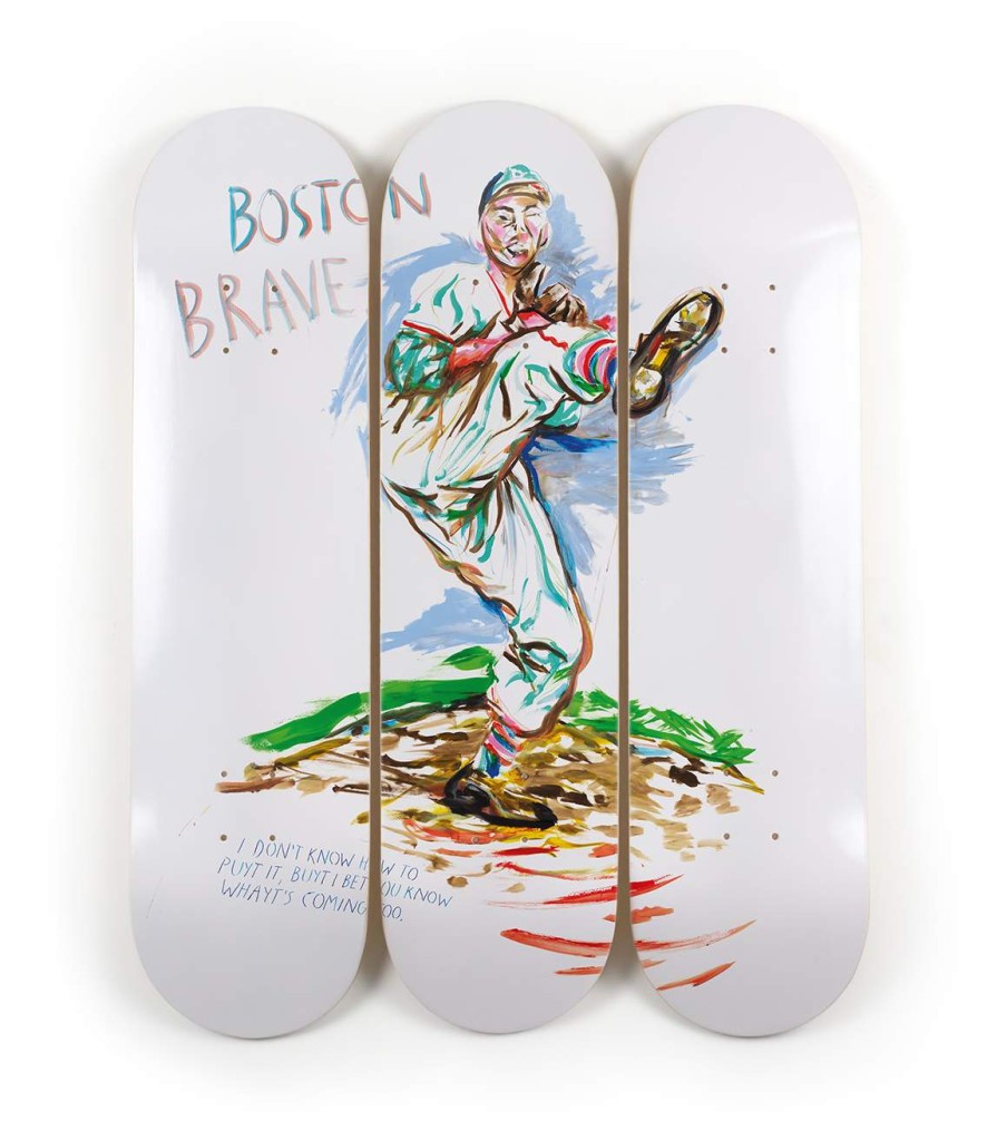 Raymond-Pettibon-Skateboards raymond-pettibon-skateboards | No Title (Boston Brave), 2017 - Raymond Pettibon The Skateroom