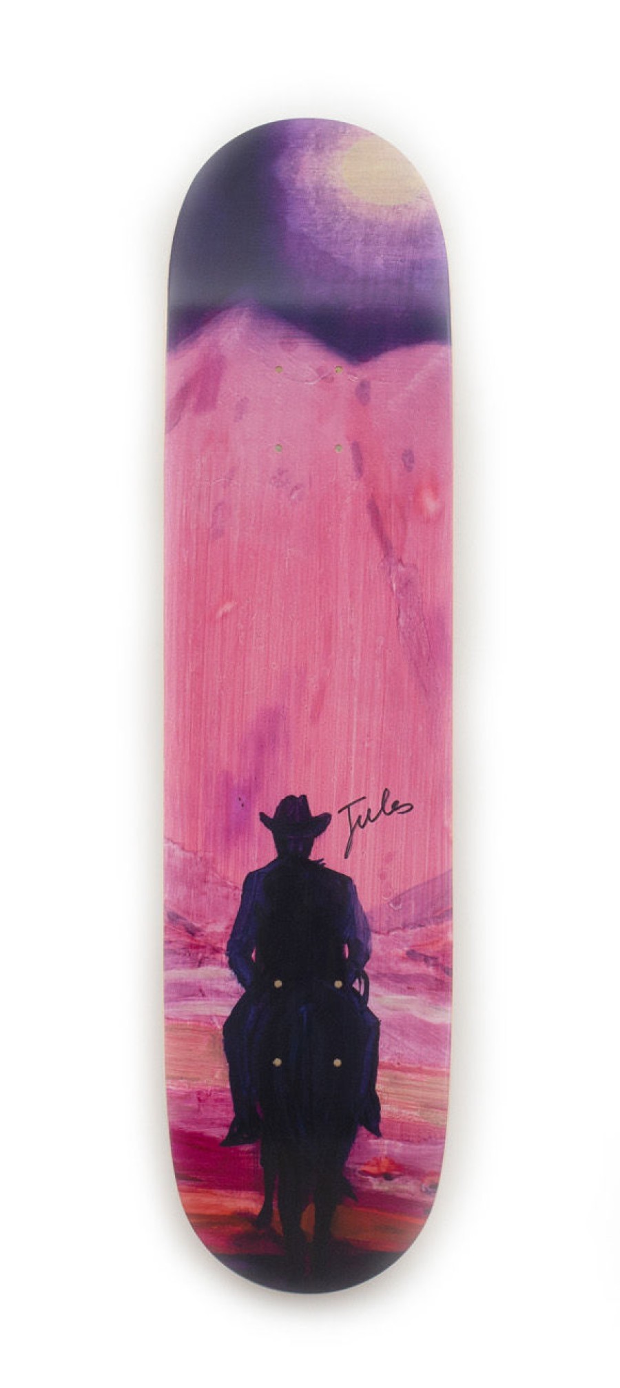 Jules-De-Balincourt-Skateboards jules-de-balincourt-skateboards | Looking For An Enlightened Cowboy - Hand-Signed - Jules De Balincourt X The Skateroom