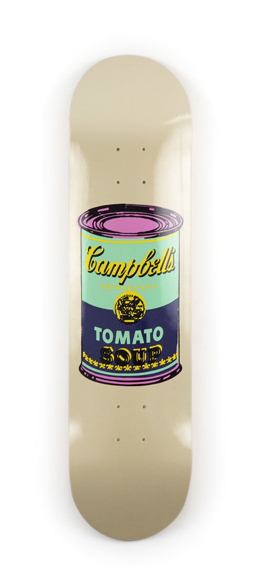 Andy-Warhol-Skateboards andy-warhol-skateboards | Andy Warhol - Colored Campbell'S Soup Can Eggplant The Skateroom