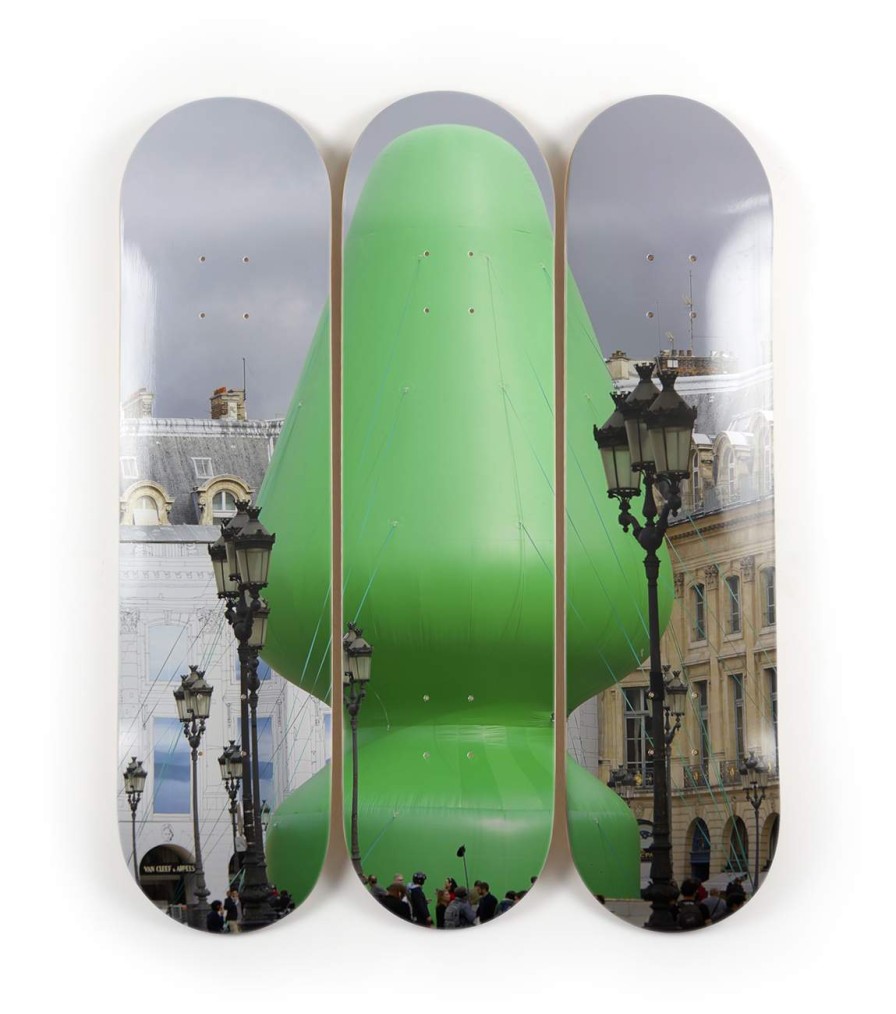 Paul-Mc-Carthy-Skateboards paul-mc-carthy-skateboards | Tree, Place Vendome 2014 - Paul Mccarthy The Skateroom